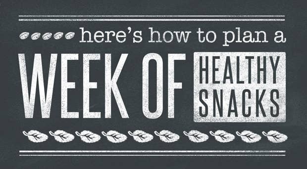 Here's How To Plan A Week Of Healthy Snacks