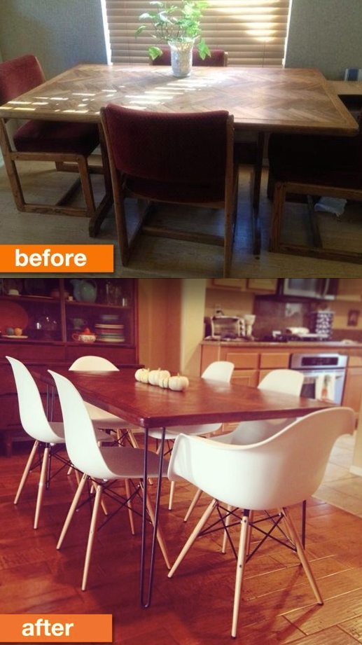 19 Furniture Makeovers That Prove Legs, How To Put Legs On A Round Table