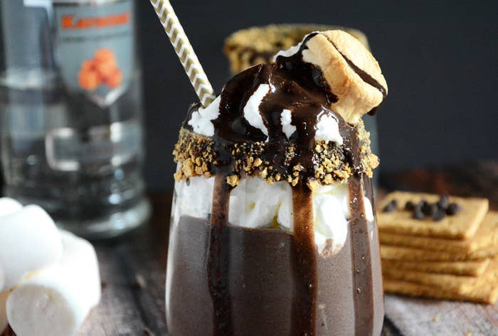 Basically an adult s'more. Recipe here.