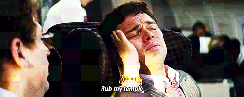 "Can you please just squeeze the bridge of my nose?""Ok."