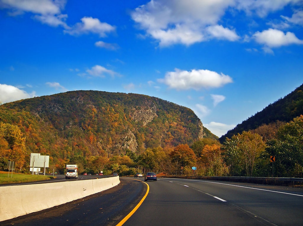 View of the Delaware Water Gap, Interstate 80
