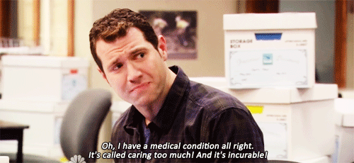 Possibly even more passionate than Leslie Knope, if that's possible. Samantha in the boardroom, Miranda in the bedroom. Shouty Billy Eichner is a genius.