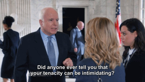US Senator and former Presidential candidate John McCain appeared not once, but twice. Practically a series regular.