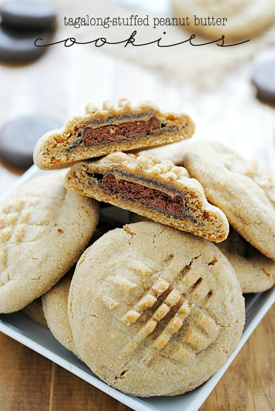 Cookies inside cookies... twice the peanut butter! Recipe here.