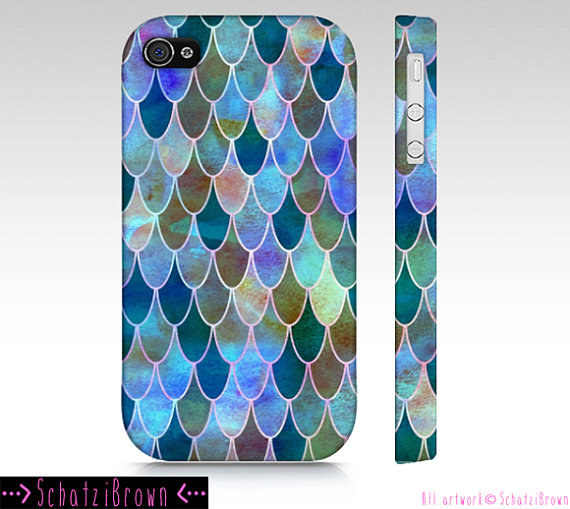 And if all those accessories weren't enough to reflect your inner-mer, these iridescent mermaid phone cases are the perfect piece de resistance. They shimmer in the light, just like a real tail would underneath the reflections of the water.