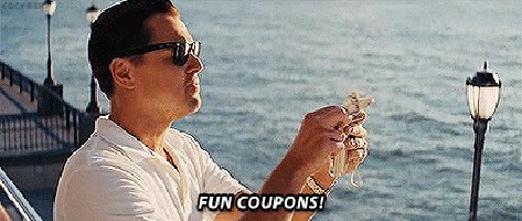 Online coupons save us all.