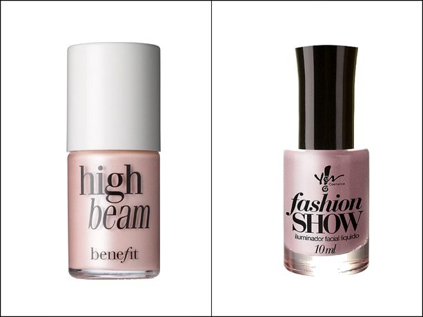 Hit: Iluminador High Beam da BenefitQuanto? R$ 129 na Sephora. Alternativa: Iluminador Facial Líquido Fashion Show da Yes! CosmeticsQuanto? R$ 21,90 no site da marca.