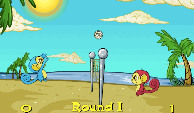 Featured Neopet: The Mynci, AKA the creators got lazy and made a Neopet that is just a monkey.Why It Gives Us NeoNightmares: Every once in awhile, the net gets super tall or super small, and a bird flies by and yells things at you. So, this game is for anyone who has had dreams of feeling high AF while playing beach volleyball as a monkey.