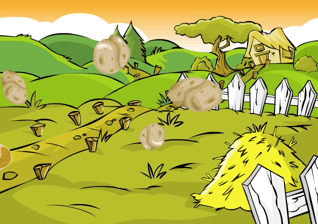 Featured Neopet: In the normal Potato Counter game, it's the Kacheek, but in this game, it's some hardcore cat with dinosaur spikes. NO IDEA, DUDE.Why It Gives Us NeoNightmares: Potatoes fly past the screen and you have 15 seconds to guess how many you just saw. Every level, the potatoes fly faster. And we played this game a lot as kids. So, wow.