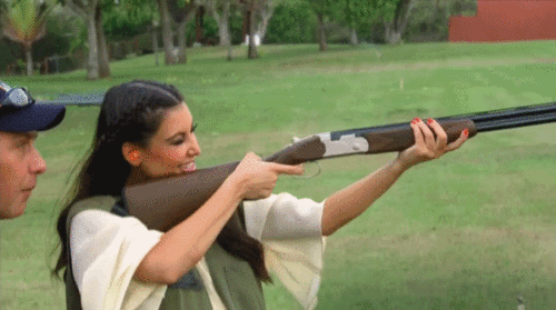 Tahlia: Only in Nintendo’s James Bond and I’m pretty shit at that tbh.Lane: I’ve shot a water pistol many, many times.Nick: Yes. As as much as I’m pro gun control, the second you shoot one all those thoughts go out the window.
