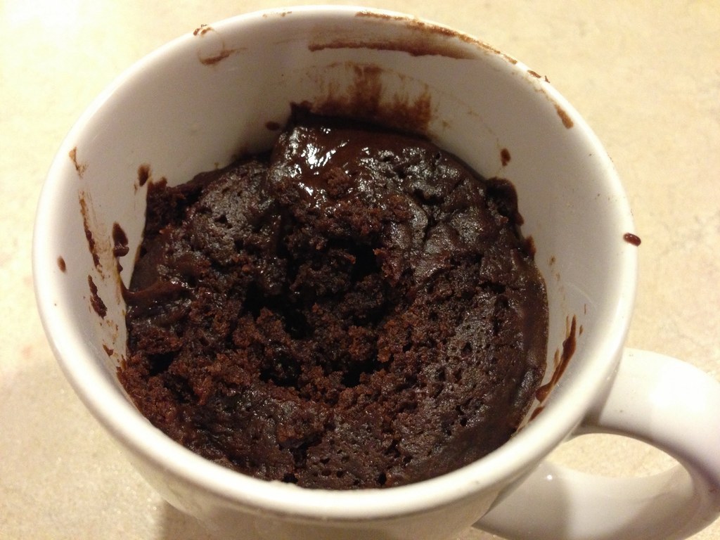 Let's not get cute and pretend like I put some Betty Crocker mix in the mug and cooked it that way. I bought the brownie from Vons. Who gives a shit? It's in the mug now. You got what you wanted.