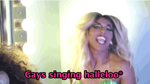 *Used to express praise or joy. (RuPaul's Drag Race Dictionary)