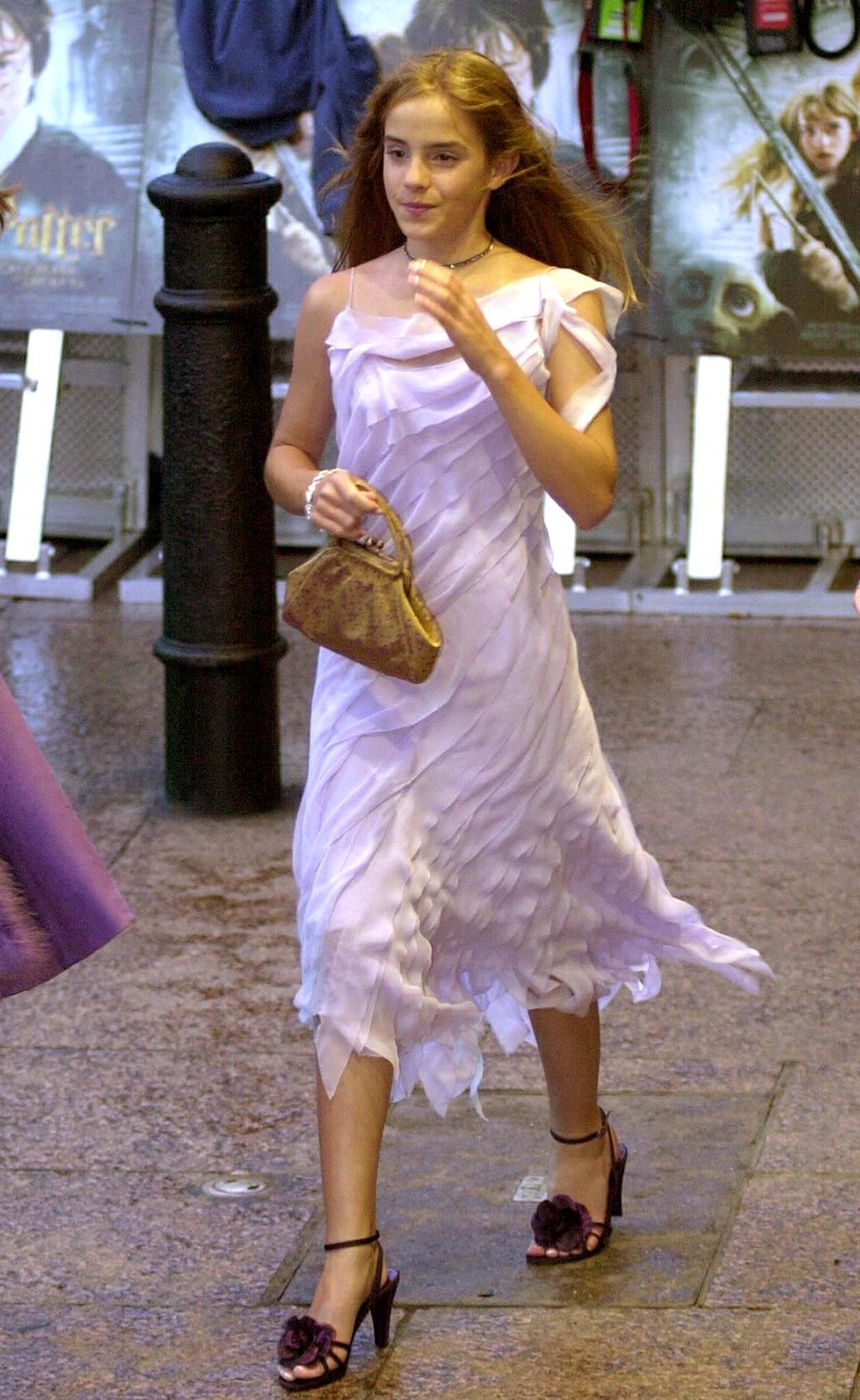 Emma watson shop purple dress