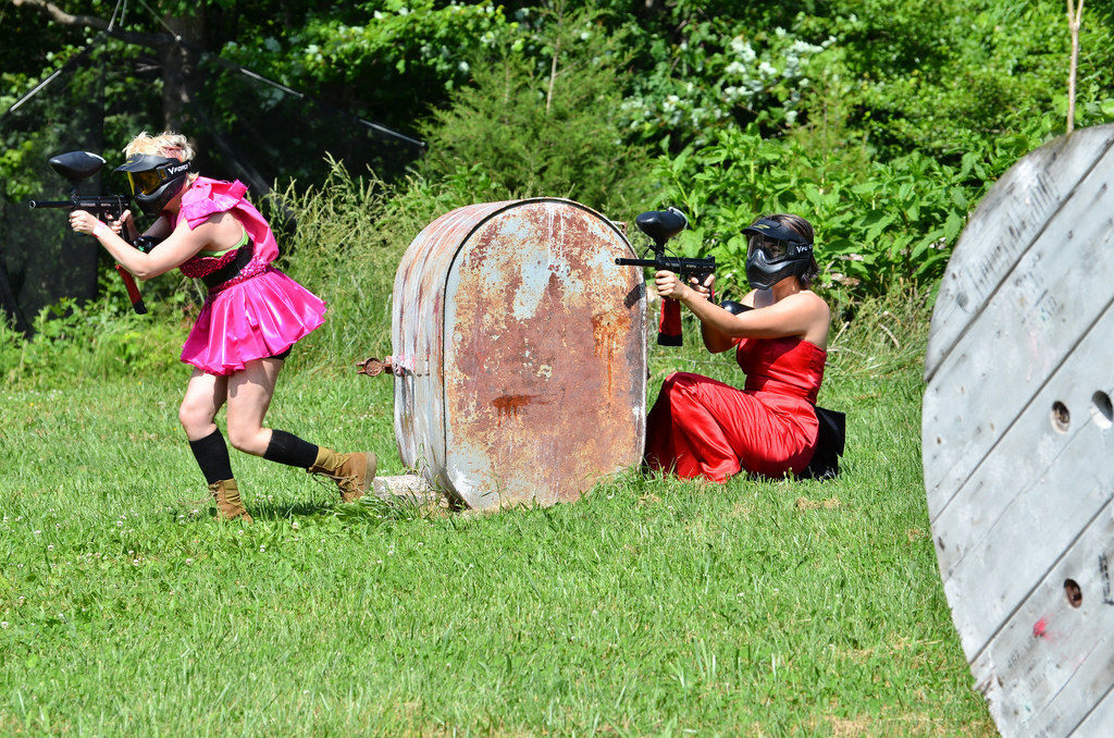 "I loved that this party could be done on a budget — no one was being asked to book a flight to Vegas — and seemed to fit the personality of the wonderful women I'm lucky to be surrounded by," she said. "I had no doubt they'd be up for it, although many of us — myself included — had never played paintball before."