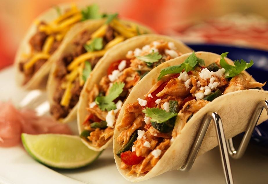 Although the taco, as it is known today, is full of meat and cheese, during this time only a minimal portion of meat and some vegetables were used to fill the folded tortillas.