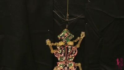 That's comparable to a person climbing up a glass building while carrying an elephant. (That electric critter is the StickyBot, the lab's first robot gecko.)