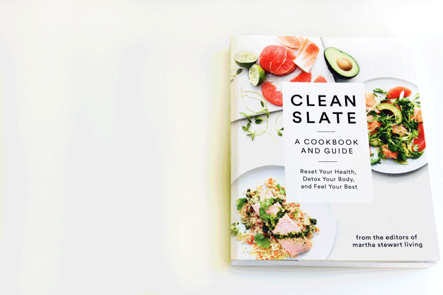 I am embarrassed to admit this, but the minute I saw its 24 beautifully photographed smoothie recipes, the Clean Slate cookbook took up permanent residence in my kitchen. I am well beyond the point where I should need recipes to make smoothies. But now the book's strawberry, grapefruit, and ginger smoothie is one of my new go-to snacks, and I will not apologize. (I also fondly retitled it "the butthole smoothie" because of how it looks when I make it, and I will not apologize for that either.)Clean Slate, released in December by the editors of Martha Stewart Living, has merits that go beyond its small chapter on smoothies. There's an appealing section of breakfasts that emphasize whole grains and lean protein, another chapter for veggie-packed lunches, and delicious dinners that use meat sparingly. My friend and colleague Katie Notopoulos swears by the cauliflower soup recipe. I love some of the book's more inventive flavor combinations, like roasted sweet peppers with oranges, carrots, and hazelnuts. And my roommate/boyfriend loves the recipe for wild salmon, asparagus, and shiitakes cooked in parchment. (I'm not annoyed that I've known how to cook fish in parchment — ahem, papillote — since culinary school, but it took Martha Stewart to make him love the technique. That's fine, whatever.) It's not a perfect cookbook: Advanced cooks won't be super-inspired, and the "action plans" — three-day and 21-day eating schedules that tell you exactly which recipes to try — don't take leftovers into account. But it's otherwise full of tons of helpful and practical information about how to eat a balanced, healthy diet. So if you're trying to break out of a grain bowl rut or learn to cook healthy, delicious food, well, then...first you should try our Clean Eating Challenge. But then you could also buy this great book. —Emily Fleischaker