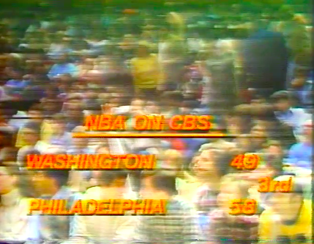 About five seconds of a Bullets-76ers game!
