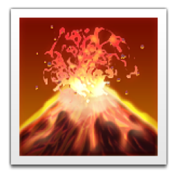 Lo que significa: Este emoji es un volcán activo haciendo erupción. Lo que significa en México: Apocalipsis. (Don Goyo, apiádese de nosotros.)