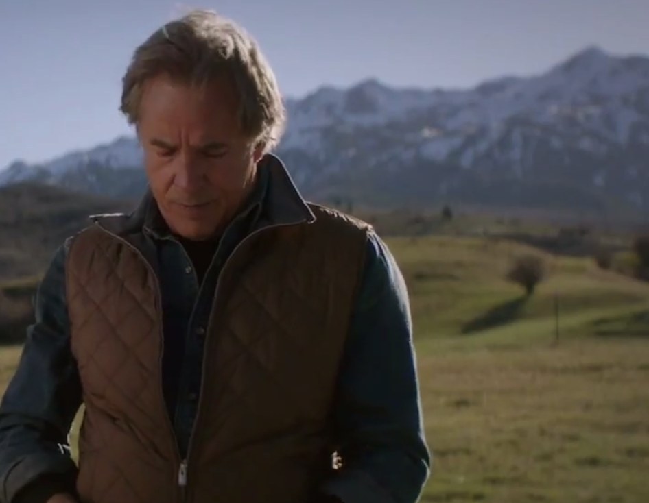 Here is Don Johnson contemplating life's decisions amongst North Dakota's scenic snowcapped mountains.