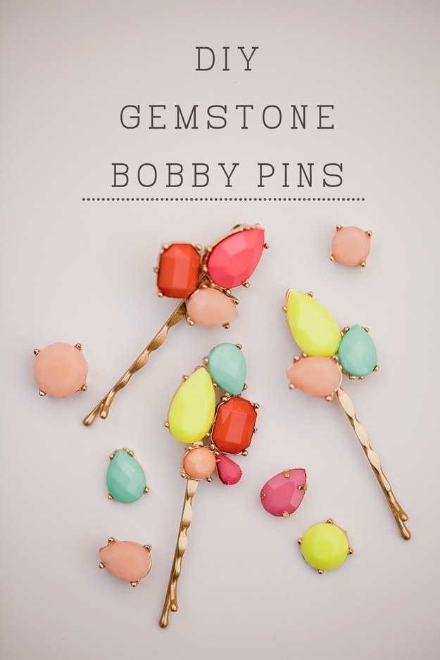 Turn a broken necklace into bobby pins.