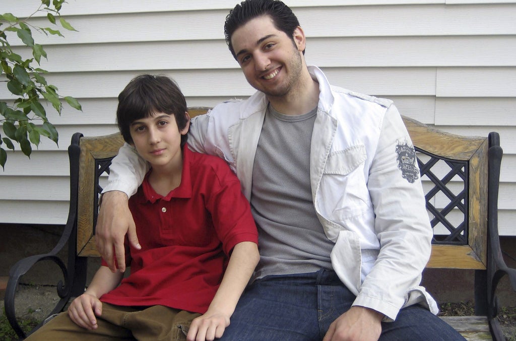 A young Dzhokhar with older brother Tamerlan