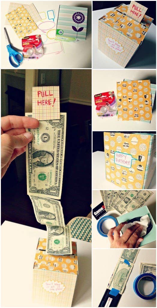 creative ways to give money for 50th birthday