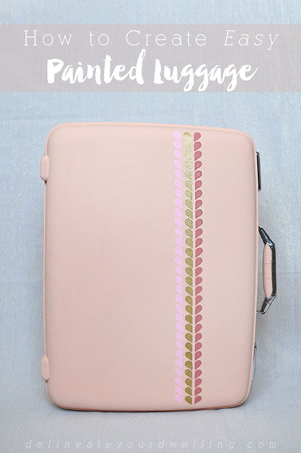 Give a vintage suitcase a make-over with paint.