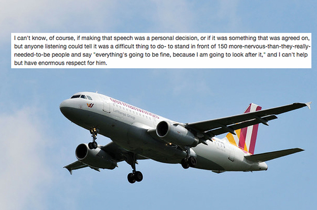 A Germanwings Pilot Reassured His Passengers By Letting Them Look Him ...
