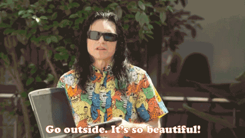 Oh, it's very hot and uncomfortable, just like last time.