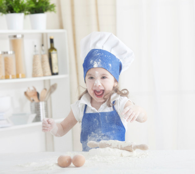 "Good job, sweetie. Maybe next time we just won't use as much flour, OK?"