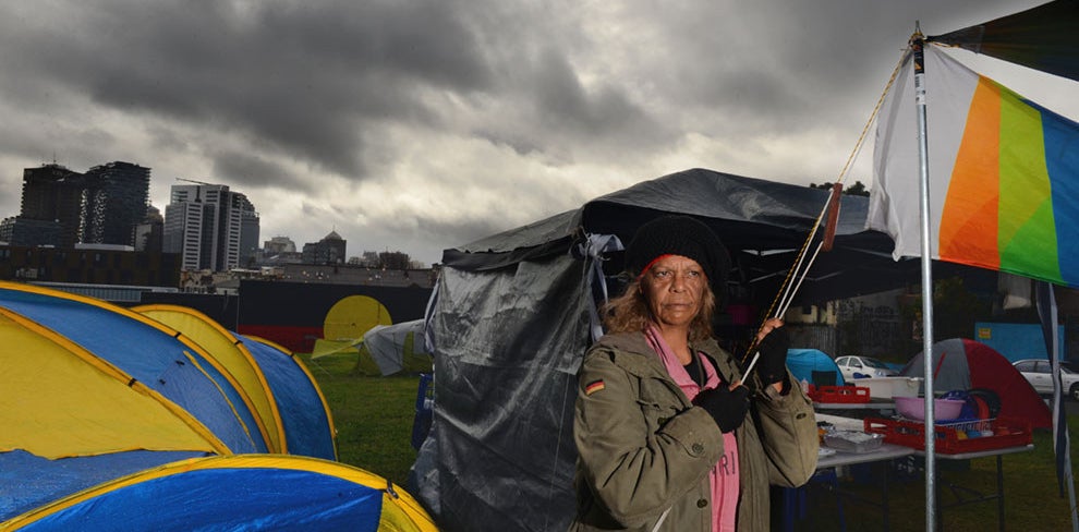 Jenny Munro, Redfern Aboriginal Tent Embassy.