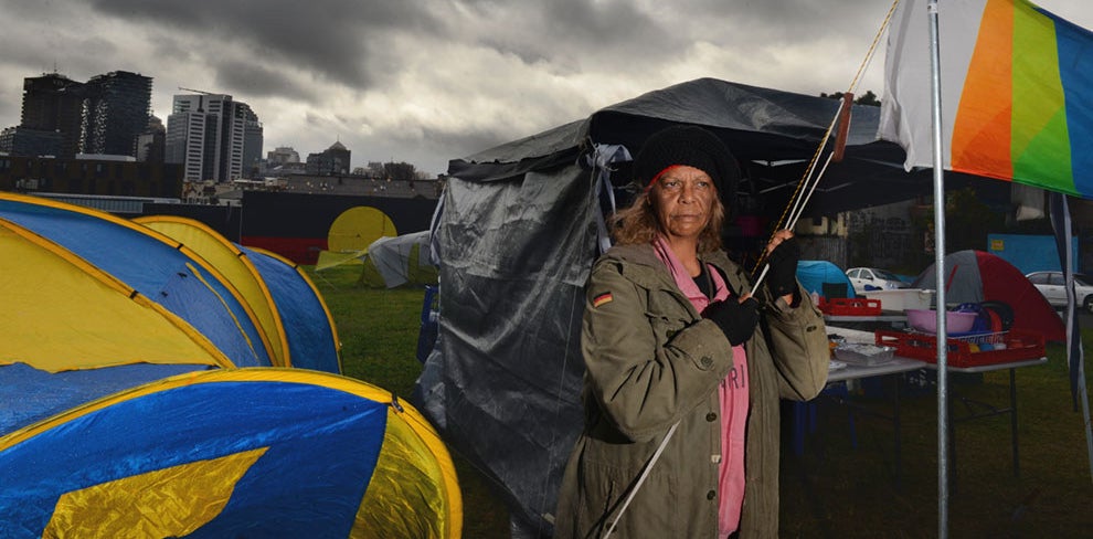 Jenny Munro, Redfern Aboriginal Tent Embassy.