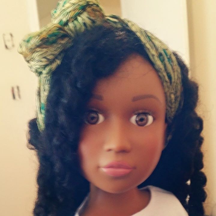 Mom creates black doll with natural hair for her daughter