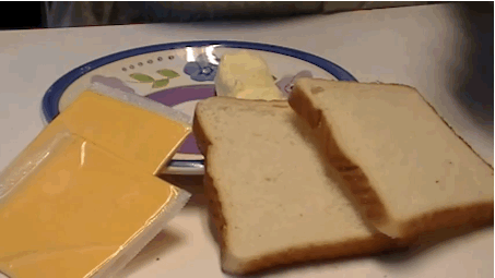 Just checking to make total sure it's bread and butter and cheese. Wouldn't want to look silly now...