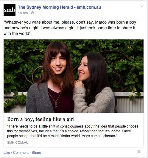 This Newspaper Used A Very Insensitive Headline About A Trans Woman