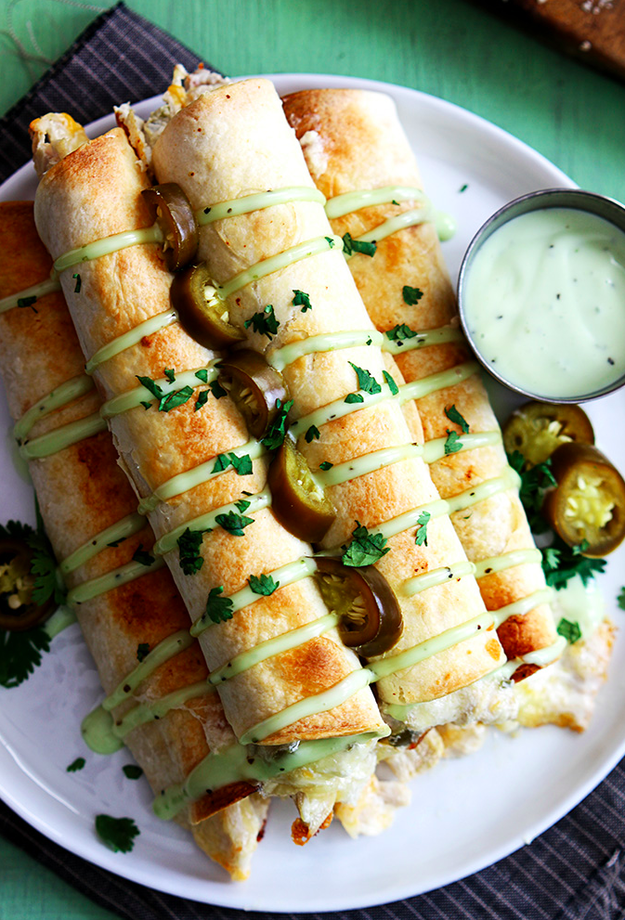 Slow Cooker Jalapeño Popper Taquitos