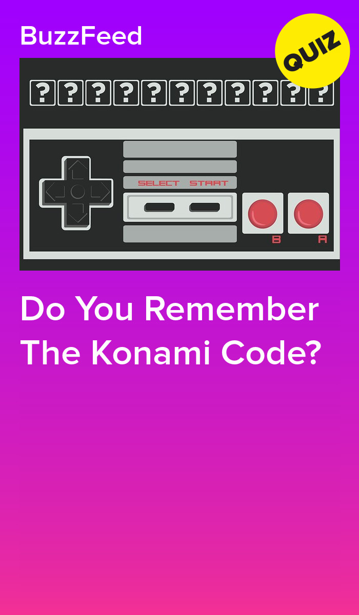 Do You Remember The Konami Code?