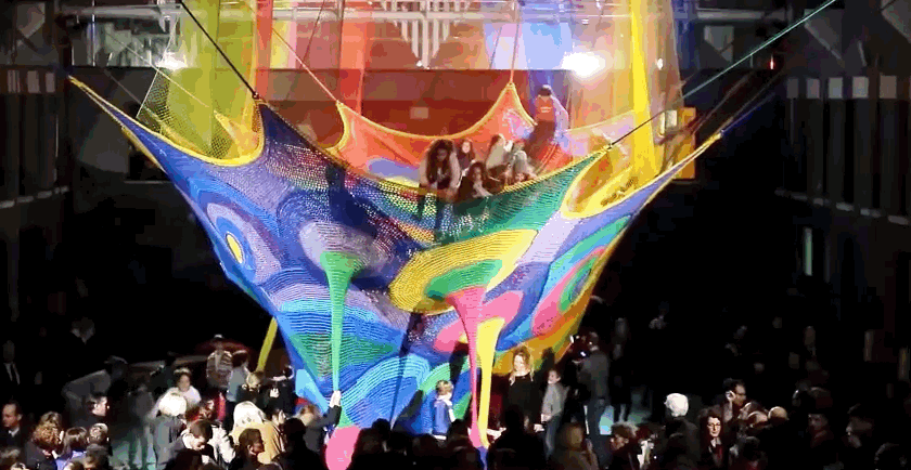The installation was originally housed at the Museum of Contemporary Art in Rome and was dismantled in January of this year and refurbished at the Toledo Museum of Art.