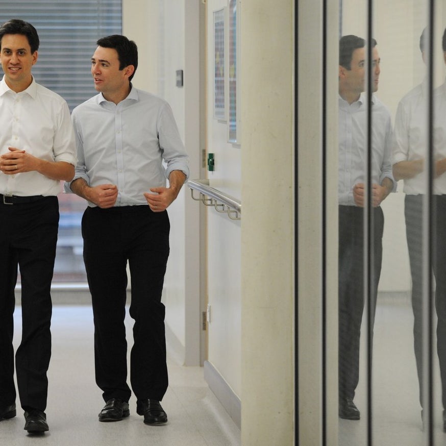 Kendall with Ed Miliband and Andy Burnham