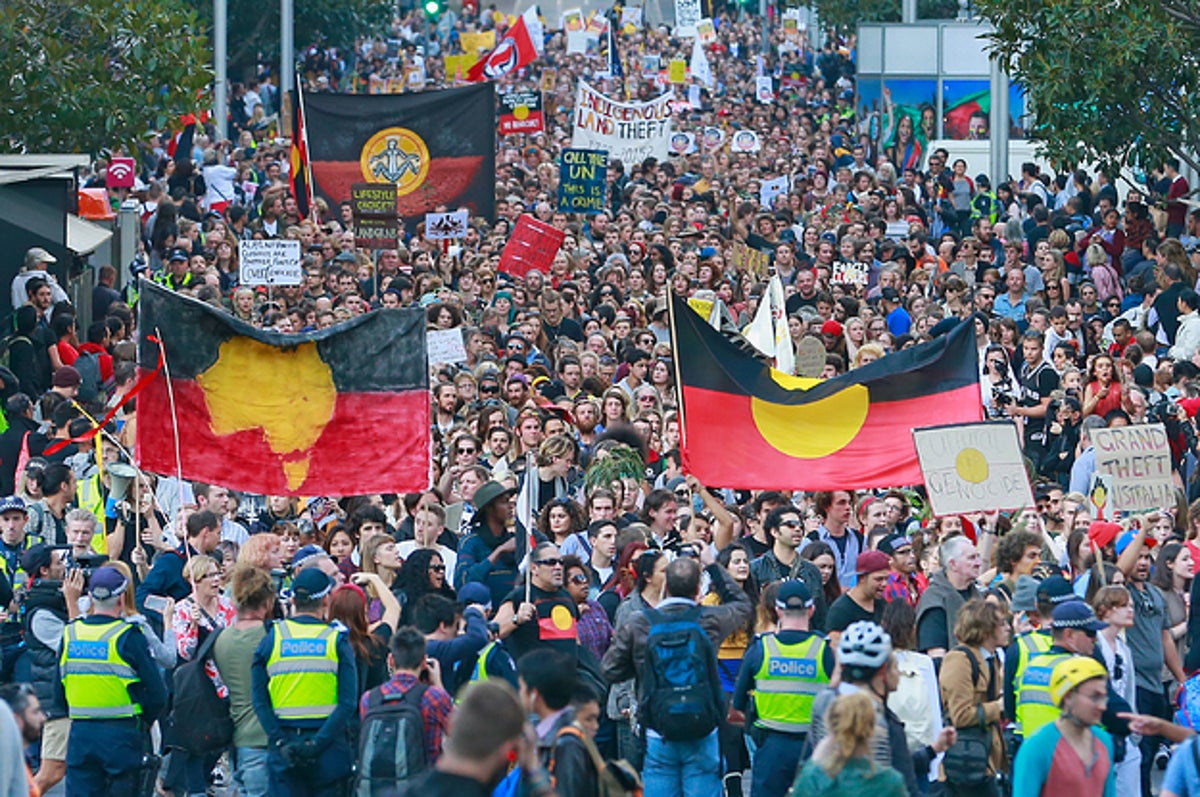 Indigenous Rights Protestors Close Down Sydney And Melbourne Indigenous Rights Protestors Close Down Sydney And Melbourne