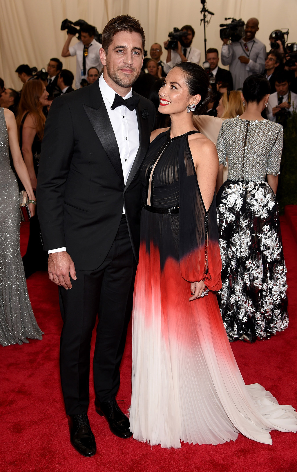 Aaron Rodgers and Oliva Munn