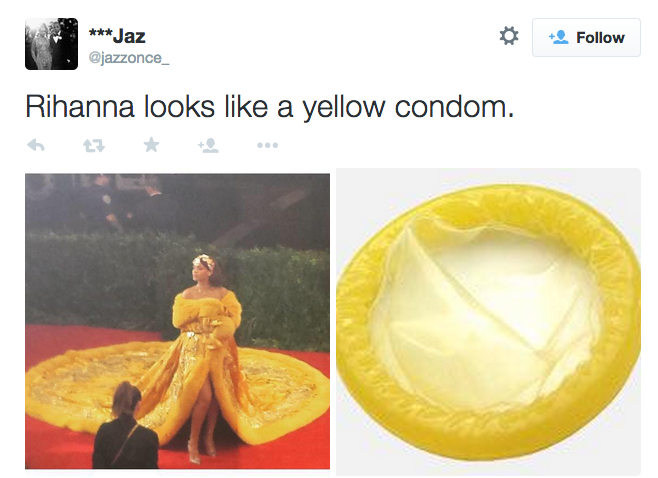 The Internet Has Reacted Hilariously To Rihanna's Met Gala Dress