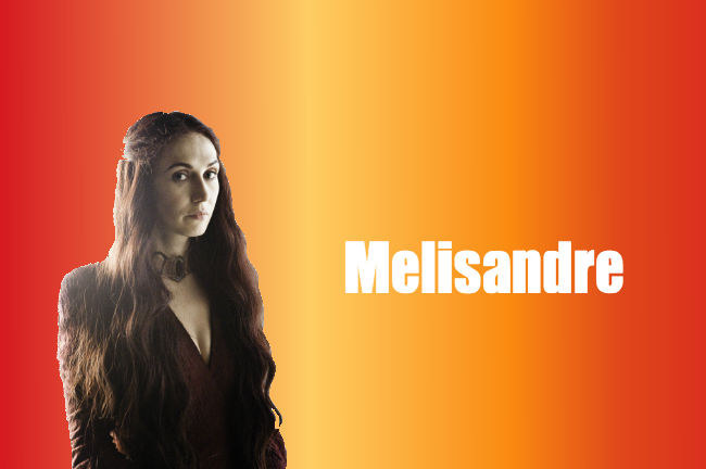 Tagline: "The night is dark and full of terrors."Melisandre, otherwise known as "the Red Woman," is by far the creepiest of the ladies of Westeros, which is why I think she and Carlton Gebbia would get along swimmingly. While she is not high born, she has the ear of Stannis Baratheon, which makes her a formidable opponent for any of the other women. Additionally, both Melisandre and Carlton have an affinity for witchcraft, and are not afraid to put it to good use against their fellow housewives. Melisandre's leech burning spell, which had a hand in killing Margaery's betrothed, is vaguely reminiscent of when Joyce accused Carlton of using a dark curse to give her husband food poisoning. Spooky!