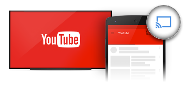 If you own a smart TV or Chromecast, you can beam YouTube videos from your mobile device to a TV display over Wi-Fi.