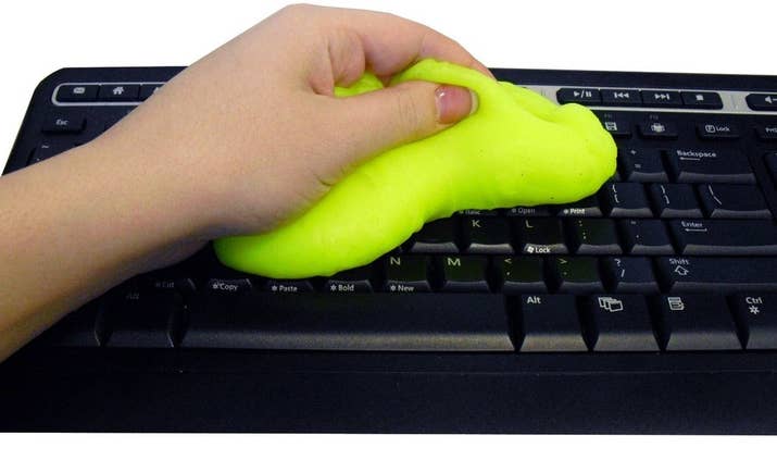 It's like playing with play dough, but then your stuff is clean. Get it here.