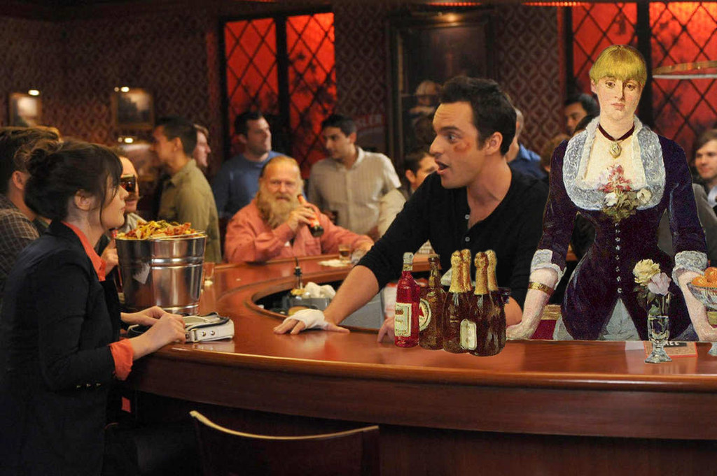 In this episode: Nick fails to recognize that the bar's newest employee is hitting on him. Schmidt is upset about his dry cleaning.