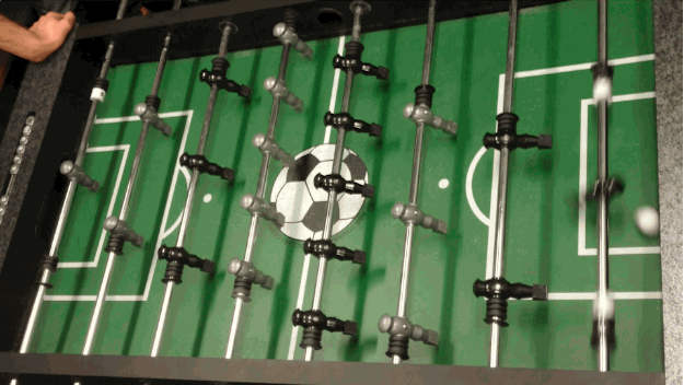 The technology behind foosball hasn't changed much in 100 years, but the team behind Black Fragment hopes to change that — by building a smart table that tracks player stats and even replays goals via LED sensors underneath the game mat.