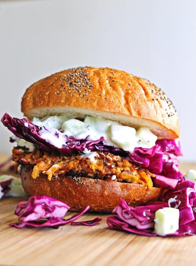 So many delicious flavors going on in this burger! Get the recipe here.