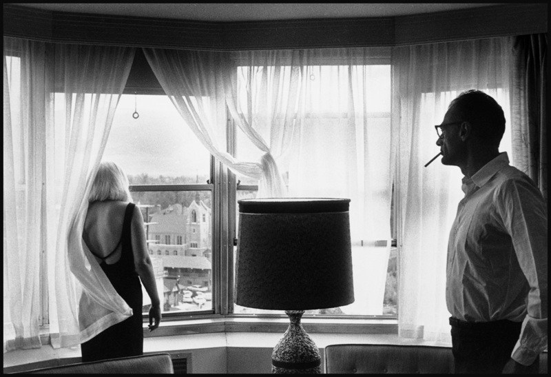 Taken in their hotel between filming of The Misfits which Monroe's third husband, playwright Arthur Miller, wrote for her. It would be the final completed film for both Marilyn and Clark Gable.